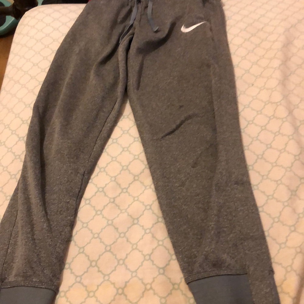 Grey Nike sweatpants